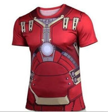Marvel Super Heroes top short sleeve fashion men fitness t shirt round neck print 21 styles  t-shirt men