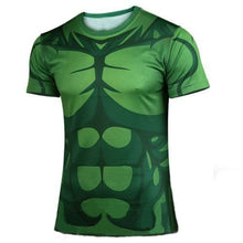 Marvel Super Heroes top short sleeve fashion men fitness t shirt round neck print 21 styles  t-shirt men